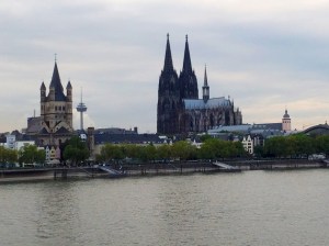 View from Rhine River Promenade