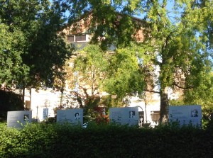 Memorial in Festspielhaus Garden to Bayreuth Festival artists who were victims of Nazi policies 