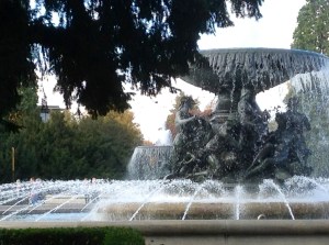 A fountain in Dresden's Neumarkt