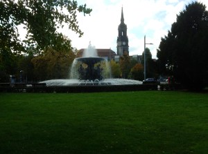 A fountain in Dresden's Neumarkt
