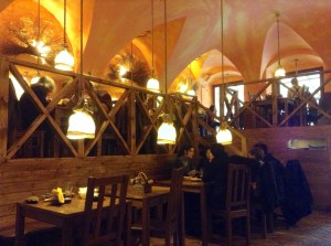 Traditional Polish restaurant in Wroclaw, Poland, which served pierogi and other traditional fare