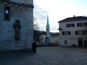 Grossmunster exterior, Zurich, Switzerland