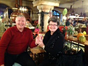 Dinner at the Brauhaus following English worship at the Castle Church