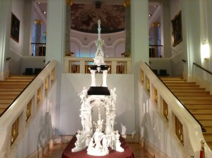 This was the largest porcelain piece produced in the 1700s.