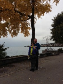 Wayne & Kathy in Montreux on Lake Geneva, November 2013