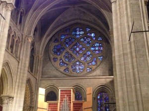 Swiss Evangelical Reformed Gothic Cathedral in Lausanne, Switzerland