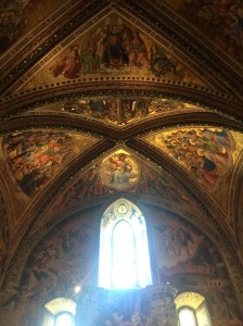 Fresco by Frau Angelico in the Duomo (cathedral) in Orvieto, Italy