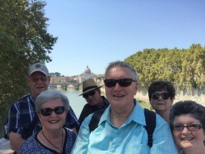 Arrival in Rome - Dan & Charlotte Berg, Allen & Rhonda Krahn, Wayne & Kathy Graumann - August 29, 2015