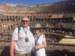 Wayne & Kathy Graumann at the Roman Colosseum August 30, 2015