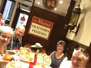 Tasty, plentiful afternoon lunch at a trattoria off the main traveled route - "and that made all the difference," to which Robert Frost would smilingly attest