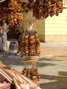 One of the items for sale at the market in Bratislava, Slovakia