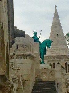 Budapest's Fishermen's Bastion, with seven white towers, was named for the guild of fishermen responsible for the defense of the city walls in the Middle Ages.