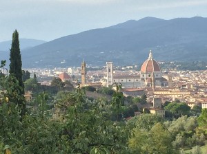 View of Florence, Italy, from the Tuscan farmhouse where our cooking class was held
