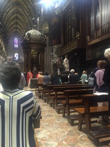 We had the opportunity to experience worship in the Milan cathedral.