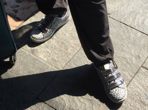 Charlotte's fashionable Italian shoes