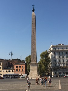 The obelisk from Egypt that marked the way for pilgrims at the St. Paul Basilica