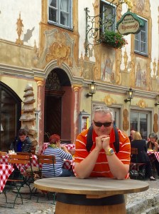 Enjoying the afternoon in beautiful Mittenwald, Germany