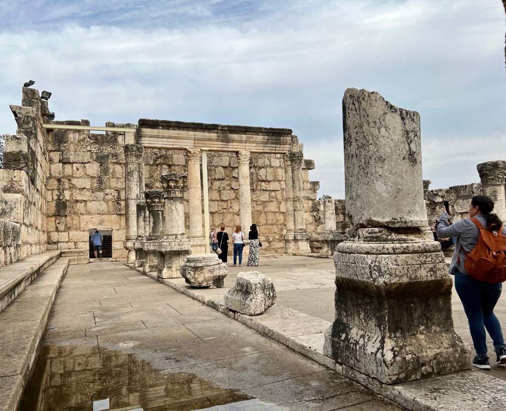 Excavated cathedral in Capernaum